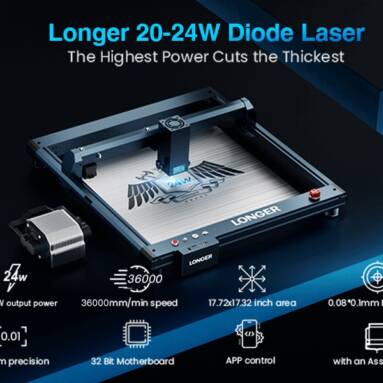 €559 with coupon for Longer Laser B1 20W Laser Engraver Cutter from EU / US warehouses GEEKBUYING