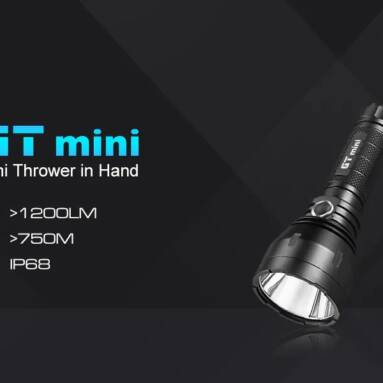 $39 with coupon for Lumintop BLF GT Mini 1200lm Stepless Dimming LED Flashlight from Gearbest