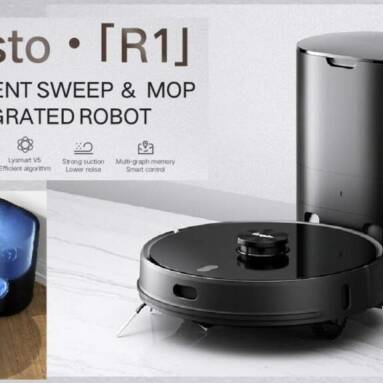 €388 with coupon for Lydsto R1 Robot Vacuum Cleaner Sweeping Vacuuming Mopping Function LDS Navigation 200ml Dust Tank 2700Pa 50000rpm Powerful Suction from BANGGOOD