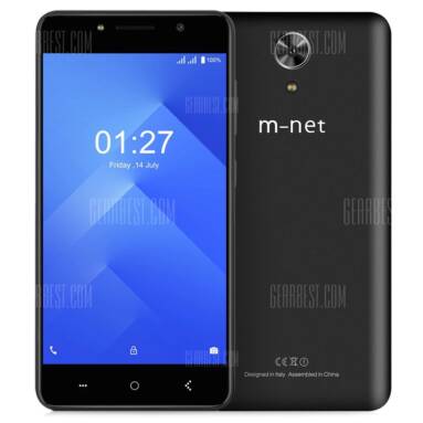 $38 with coupon for M-net Power 1 3G Smartphone  –  BLACK from GearBest