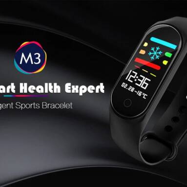 $6 with coupon for M3 0.96 inch Sports Smart Bracelet – BLACK from GearBest