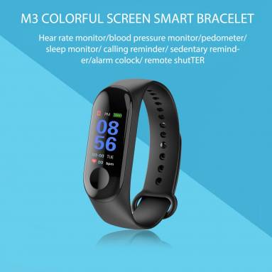 $4 with coupon for M3 Smart Sport Bracelet 0.96inch TFT Screen from GEARVITA