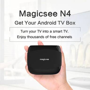 $23 with coupon for MAGICSEE N4 TV Box Support 4K H.265 – BLACK 2GB + 16GB ( EU ) from GearBest