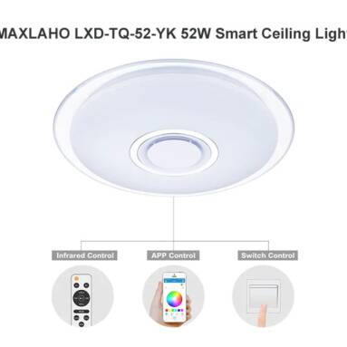€49 with coupon for MAXLAHO LXD – TQ – 52 – YK 52W Smart Ceiling Light from GearBest