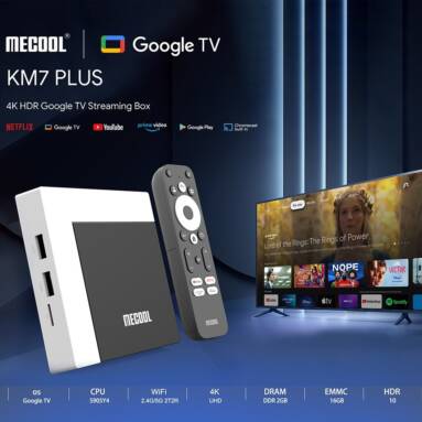 €61 with coupon for MECOOL KM7 Plus TV Box 2GB DDR4 16GB from GEEKBUYING