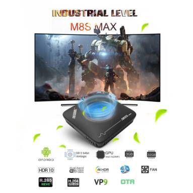 €47 with coupon for MECOOL M8S Max TV Box – Black EU Plug from GEARBEST
