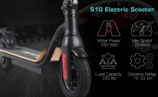 €281 with coupon for MEGAWHEELS S10 36V 7.5Ah 250W Folding Electric Scooter 8 inch Wheels 3 Speed Modes 25km/h Top Speed 17-22km Mileage Range LED Display E Scooter from EU CZ warehouse BANGGOOD