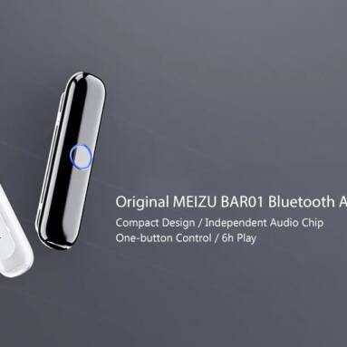 $16 with coupon for Original MEIZU BAR01 Bluetooth Receiver Wireless Audio Adapter from GearBest