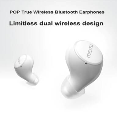 $69 with coupon for MEIZU POP True Wireless Bluetooth Earphones In-ear Earbuds – WHITE from GearBest