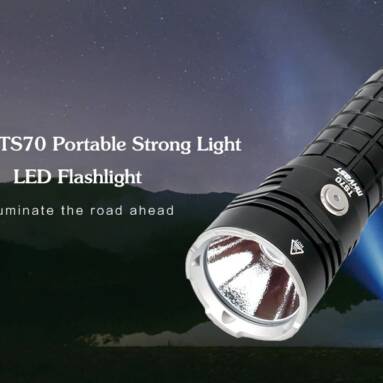 $64 with coupon for MHVAST TS70 Portable Strong Light LED Flashlight for Outdoor – BLACK 5700K-6500K from GearBest