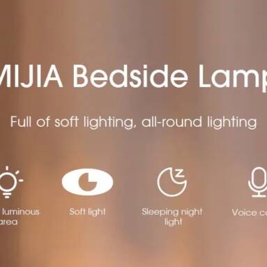 €43 with coupon for MIJIA MJCTD02YL Simple Shape LED Bedside Lamp For Apple Homekit Siri from GearBest