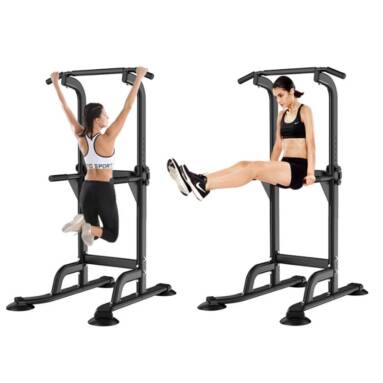 €64 with coupon for MIKING 4001F Multifunction Power Tower Adjustable Pull Up Bar Home Gym Strength Training Fitness Dip Stands Pull Up Muscle Exercise Equipment For Home Workouts Max Load 200kg from EU PL warehouse BANGGOOD