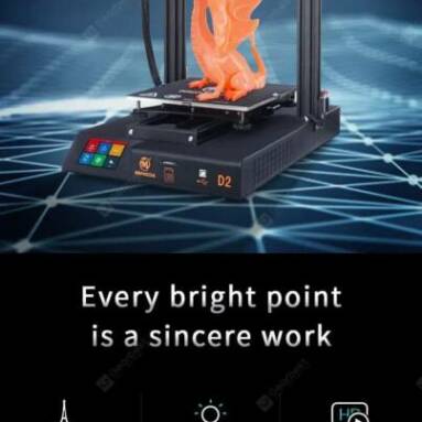 €253 with coupon for MINGDA D2 DIY 3D Printer with High Prescion for Personal Use and Education – EU CZ warehouse from GEARBEST