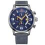 MINI FOCUS MF0025G 4296 Classic Leather Band Male Watch  -  BLUE