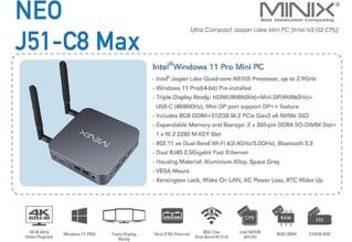 €239 with coupon for MINIX NEO J51-C8 Max Mini PC, Intel N5105 8GB RAM 512GB from EU warehouse GEEKBUYING