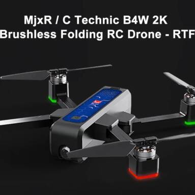 €168 with coupon for MJX B4W 2K Brushless RC Drone – RTF – Cobalt Blue Double battery backpack from GEARBEST
