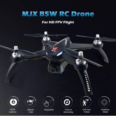 $169 with coupon for MJX Bugs 5W B5W WiFi FPV RC Drone 3 BATTERIES + 1 BACKPACK from GearBest