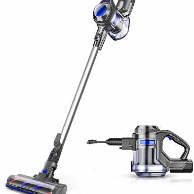 €94 with coupon for MOOSOO X6 2-In-1Handheld Cordless Vacuum Cleaner With LED Light And Wall Bracket from EU warehouse GEEKMAXI