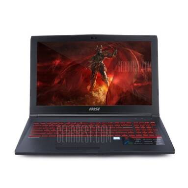 $939 flashsale for MSI GL62M 7RDX – 1642 Gaming Laptop  –  INTERNATIONAL WARRANTY SERVICE  BLACK from GearBest