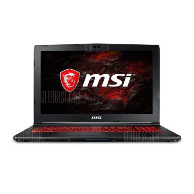 $1111 flashsale for MSI GL62M 7REX – 1650CN Gaming Laptop  –  BLACK from GearBest