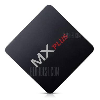 $15 with coupon for MX PLUS TV Box  –  UK PLUG  BLACK from GearBest