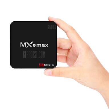 $34 with coupon for MX9 Max TV Box  –  EU PLUG  BLACK from GearBest