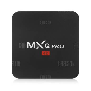 $26 with coupon for MXQ PRO 4K TV Box  –  EU PLUG  BLACK from GearBest