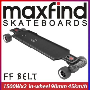 €827 with coupon for Maxfind FF BELT Electric Skateboard from EU warehouse BANGGOOD