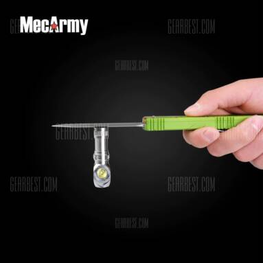 $24 with coupon for MecArmy FM11 LED Flashlight  –  SILVER from GearBest