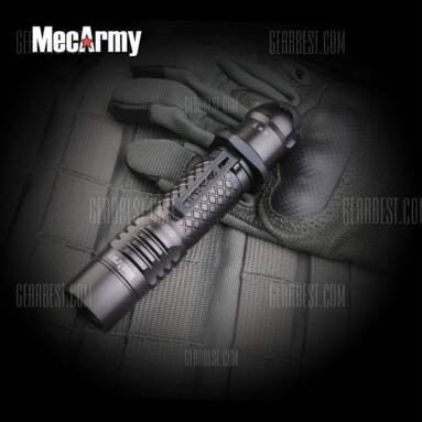 $52 with coupon for MecArmy SPX10 LED Flashlight  –  BLACK from GearBest
