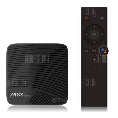 $62 with coupon for Mecool M8S PRO L 4K TV Box Amlogic S912 Bluetooth 4.1 + HS  –  VOICE REMOTE CONTROL ( 3GB RAM + 32GB ROM ) EU warehouse from GearBest