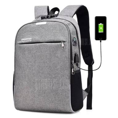 $16 with coupon for Men Laptop Backpack  –  GRAY from GearBest