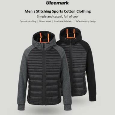 $43 with coupon for Men’s Stitching Sports Cotton Suit from Xiaomi youpin from Gearbest