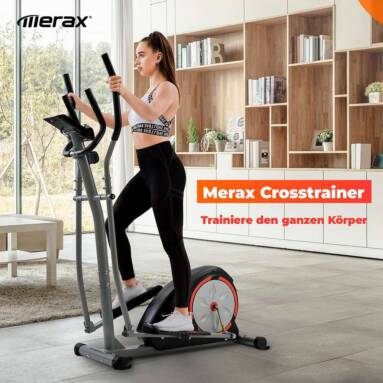 €306 with coupon for Merax Cross Portable Trainer Elliptical with LCD Display Equipment Stand For Home Exercises 8 Levels from EU GER warehouse GEEKBUYING