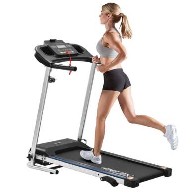 €331 with coupon for Merax Folding Electric Treadmill Indoor Exercise Training 500W Motor Speed Up To 12km/h 12 Automatic Programs 3 Incline Levels LCD Display from EU GER warehouse GEEKBUYING