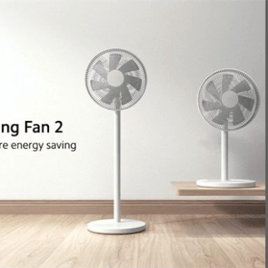 65 يورو مع كوبون لـ Xiaomi Mi Smart Standing Fan 2 ، DC Motor 15W Air Cooling Base Fan ، Dual Blades Cooling Floor Fan ، Voice Control من مستودع الاتحاد الأوروبي GEEKBUYING