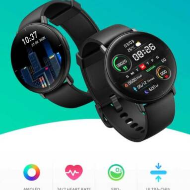 €41 with coupon for Mibro Lite Global Version Ultra-thin 1.3 inch AMOLED Touch Screen Heart Rate Blood Oxygen Monitor 230mAh 10 Day Battery Life IP68 Waterproof Smart Watch  from BANGGOOD