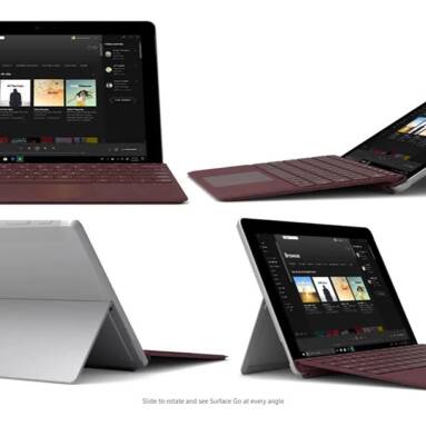 $489 with coupon for Microsoft Surface Go 2 in 1 Tablet PC 4GB + 64GB – SILVER from GearBest