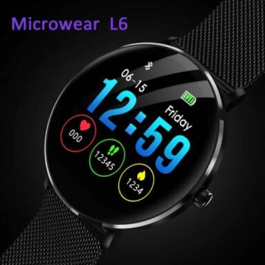 $27 with coupon for Microwear L6 Smartwatch from GEARVITA