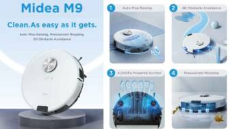 €155 with coupon for Midea M9 Robot Vacuum Cleaner from EU warehouse ALIEXPRESS