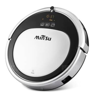 $149 with coupon for MinSu MSTC09 Smart Navigation Robotic Vacuum Cleaner  –  EU PLUG  WHITE from GearBest