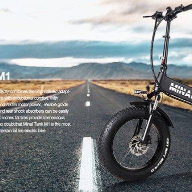 1135 € s kuponom za sklopivi električni bicikl Minal M1 750W 20 inča Fat Guma 10.5 Ah 25 km/h 65 km iz EU skladišta KUPITE