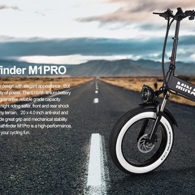 €1273 with coupon for Minal M1 Pro 750W 20 Inch Folding Fat Tire Electric Bicycle 12.8Ah 25km/h 75km from EU warehouse BUYBESTGEAR