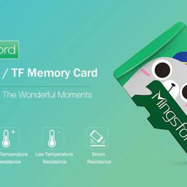 $19 with coupon for Mingsford 128GB High Speed Micro SD  TF Storage Card – GREEN 128GB from GearBest