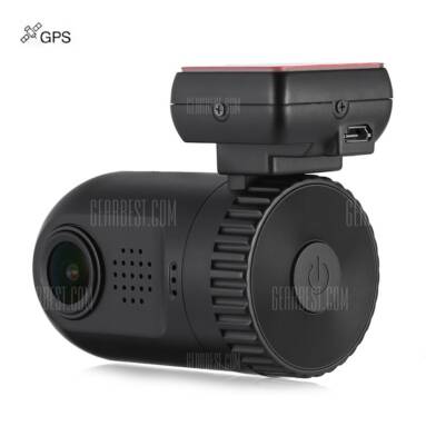 $63 with coupon for Mini 0805P 1.5 inch 1296P Car DVR Camera with GPS Module  –  BLACK from GearBest
