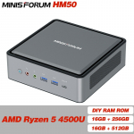 438 евро с купоном на Minisforum HM50 Процессор AMD Ryzen™ 5 4500U с шестигранными ядрами DDR4 16 ГБ ОЗУ M.2 2280 256 ГБ PCIe SSD ROM Windows 10 Pro WIFI6 AX200 Bluetooth 5.1 USB3.1 Мини-ПК HD 4K при 60 Гц Выход от BANGGOOD