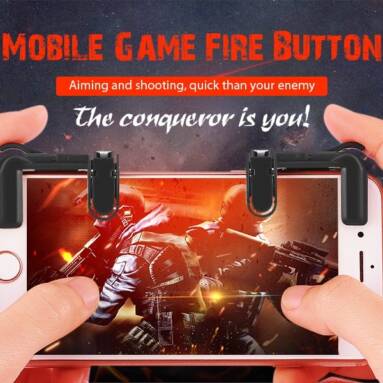 $0.99 with coupon for Mobile Game Fire Button Aim Trigger Shooting Controller 2PCS from GEARBEST