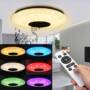 Modern 60W RGB LED Ceiling Light bluetooth Music Speaker Lamp Remote APP Control