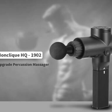 €78 with coupon for Monclique HQ – 1902 Massage Tool Adjustable 5 Gear Upgrade Version Deep Percussion Massager – Black EU from GEARBEST