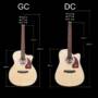 Morgan N1-DC N1-GC A-class Sitika Plywood Acoustic 41-inch Folk Guitar